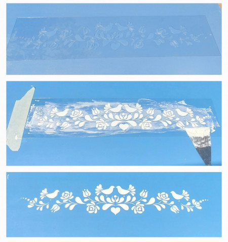 Reusable Stencil Panonian Folk Motif 590*140mm - SP107 - Img 2
