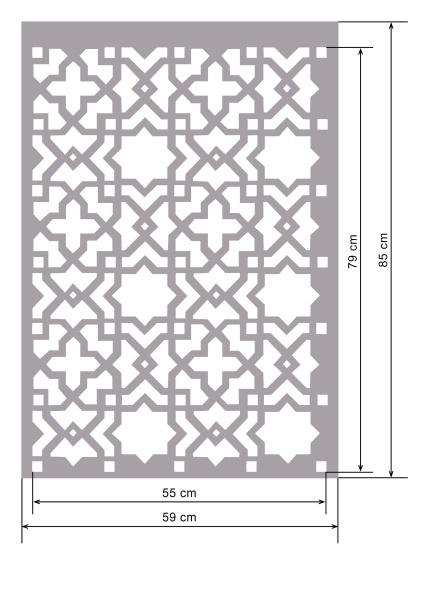 Sablon Refolosibil Star Cross 89 * 59cm * grosime 0.5 / 1mm - SP249 - Img 2
