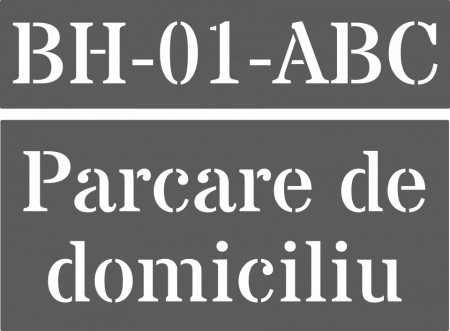 Set Sabloane Refolosibile Parcare Domiciliu - SPD01-03