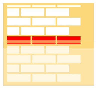 Stencil 58x29cm Reusable Repetitive - Brick - SP11 - different thicknesses - Img 4