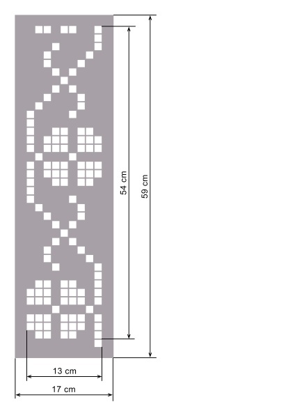 Stencil 59 x 17cm Reusable Repetitive Traditional Motif - SMTR15 - Img 2