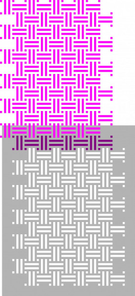 Stencil 83x65cm, Repetitive, Interlocking Fabric - SP200.830x650 - Img 3