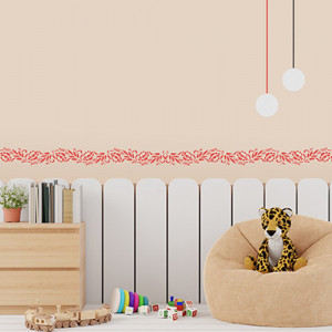 Border Stencil, Reusable, Peonies II 50x18 cm SP182-5