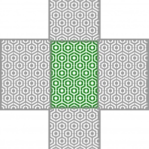 Promo Linked Hexagons 44x32cm - SP199P - Img 2