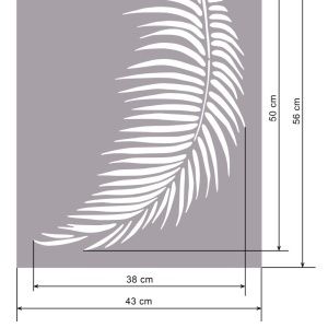 Promo - Stencil 560x430x0.5mm, Palm Leaf, Reusable SP1465643P