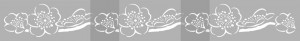 Repetitive Stencil 59 * 21cm Flower Border SP65 - Img 2