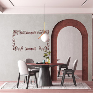 Reusable Borders Corners Flowers Stencil 29x22cm - Img 2