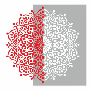 Reusable Mandala LIFE Stencil - SP108 - Img 3