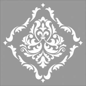 Reusable Repetitive Damask Rombo Stencil 590*590mm - SP28 - Img 4