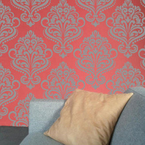 Reusable Repetitive Damask Stencil 590*590mm - SP80 - Img 2