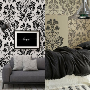 Reusable Repetitive Stencil Flower Damask 590*590mm - SP83
