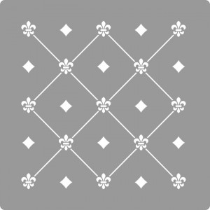 Reusable Stencil Repetitive Damask Dots 590*590mm - SP82-3 - Img 2