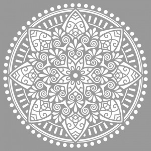 Sablon Refolosibil Mandala African 890*890mm - SP538989 - Img 2