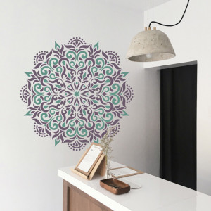 Sablon Refolosibil Mandala Flame Dots diametru 70cm - SP112.1PE4.70
