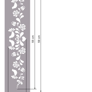 Sablon Refolosibil Panonian Folk Motif 590*140mm - SP107 - Img 3