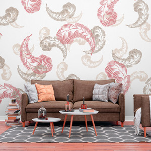 Large Feather Stencil SP162 - different sizes