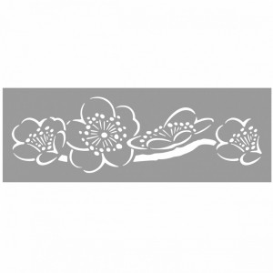 Repetitive Stencil 59 * 21cm Flower Border SP65