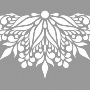 Reusable Mandala Flower Stencil diameter 85cm SP67 1/2 - Img 2