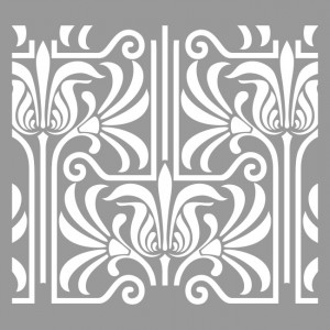 Reusable Repetitive Stencil Lines Damask 590*550mm - SP81 - Img 2