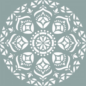 Reusable Stencil Mandala Devi 890*890mm - SP1768989 - Img 2