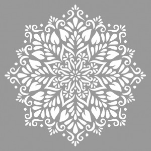 Reusable Stencil Mandala Flower 590*590mm - SP66 - Img 3
