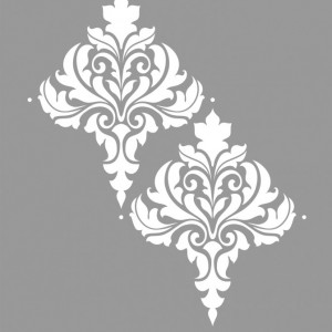Sablon Refolosibil Repetitiv Damask Flower 585*410mm - SP29-1 - Img 3