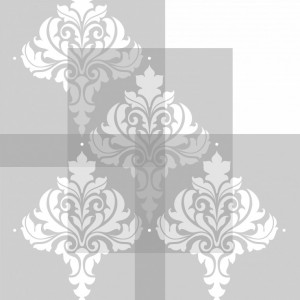 Sablon Refolosibil Repetitiv Damask Flower 730*585mm - SP29-3 - Img 3