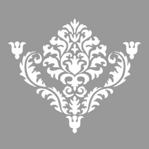 Sablon Refolosibil Repetitiv Flower Damask 590*590mm - SP84 - Img 2