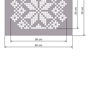Stencil 45 * 30cm Reusable Repetitive Traditional Romanian Motif - SMTR06 - Img 6