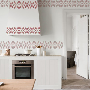 Stencil 50 x 19cm Reusable Repetitive Traditional Motif - SMTR10