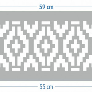 Stencil 59 * 19cm Reusable Repetitive Traditional Motif - SP117-3 - Img 2