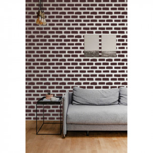 Stencil 59x59cm, Vintage Brick, Reusable, Repetitive SP147 - Img 5