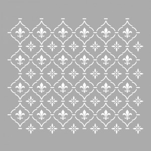 Stencil 65 x 55cm, Amfor Damask Motif, SP169, Reusable, Repetitive - Img 6
