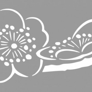 Repetitive Stencil 59 * 21cm Flower Border SP65 - Img 3