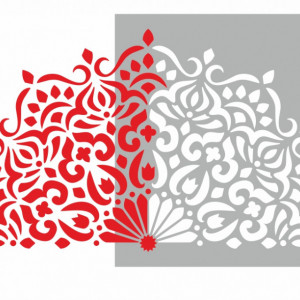 Reusable Mandala LIFE Stencil - SP108 - Img 5