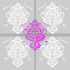 Reusable Repetitive Damask Stencil 590*590mm - SP80 - Img 6