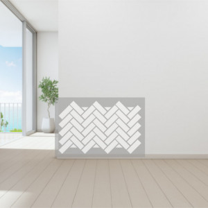 Reusable Repetitive Stencil - Herringbone Interlocking Brick - SP69 - 89 x 59cm - Img 4