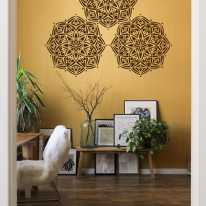Reusable Stencil Mandala Gothic Circle diameter 160cm - SP113.1PE4.160