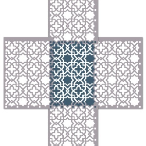 Reusable Stencil Star Cross 89 * 59cm * thickness 0.5 / 1mm - SP249 - Img 6