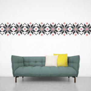Sablon Refolosibil Repetitiv Motiv Traditional Romanesc - SMTR02
