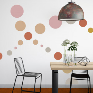 Set of 5 Reusable Wall Painting Stencils Circles SP8