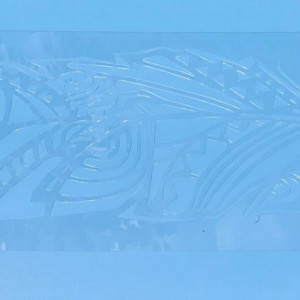Stencil 125x45cm, Aztec Leaf, Leaf, Reusable SP18112545 - Img 5