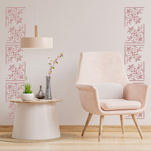 Reusable Damask Corner Stencil 29x29cm - Img 2