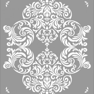 Reusable Repetitive Damask Stencil 820*590mm - SP76-1 - Img 2