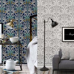 Reusable Repetitive Stencil Lines Damask 590*550mm - SP81 - Img 4
