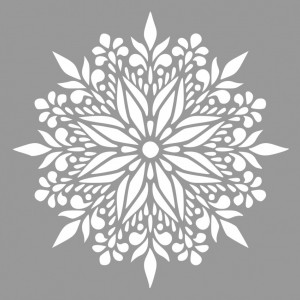 Reusable Stencil Mandala Flower 590*590mm - SP67 - Img 3
