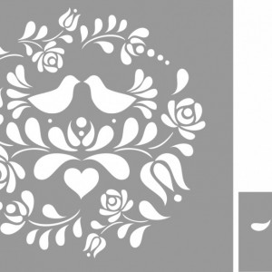 Reusable Stencil Panonian Folk Motif 330*330mm - SP103 - Img 2