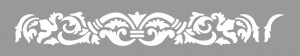 Reusable Stencil Repetitive Damask Border 460*87mm - SP79-4