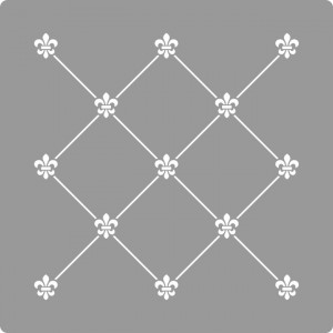 Reusable Stencil Repetitive Damask Dots 590*590mm - SP82-4 - Img 2
