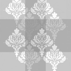 Reusable Stencil Repetitive Damask Flower 585*410mm - SP29-1 - Img 5